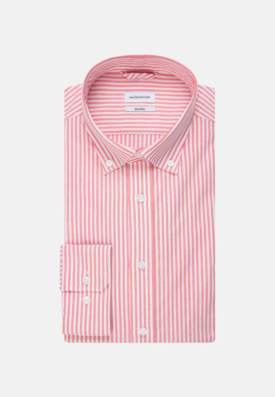 Business Hemd in Shaped mit Button-Down-Kragen in Rot |  Seidensticker Onlineshop