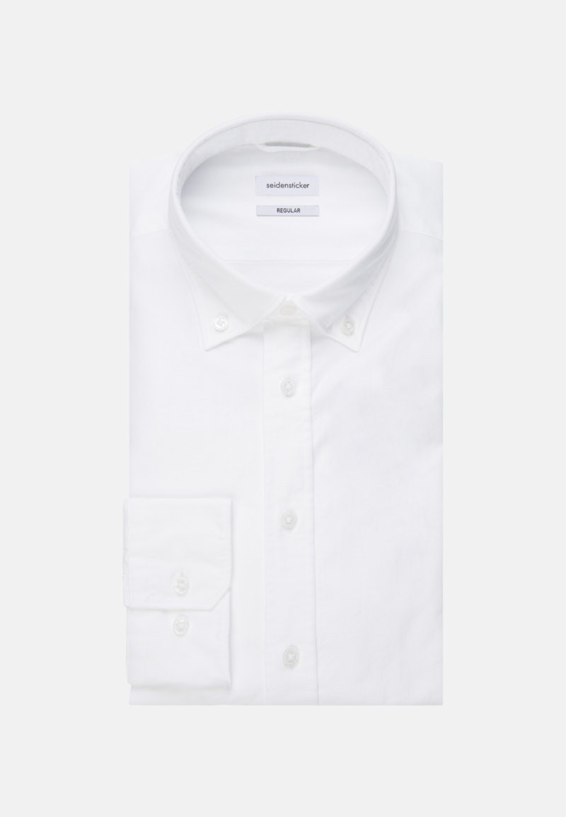 Business Shirt in Comfort with Button-Down-Collar