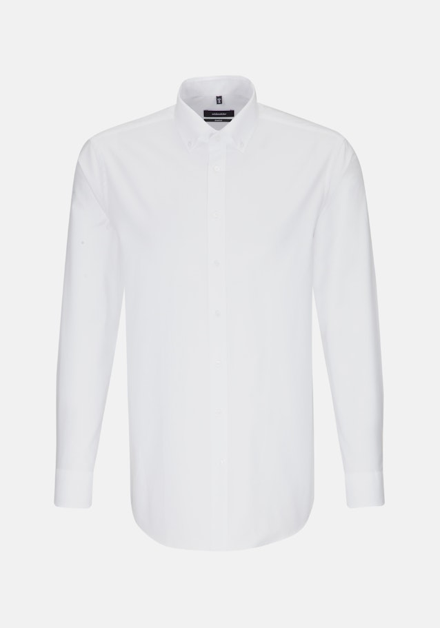 Business Shirt in Comfort with Button-Down-Collar in White |  Seidensticker Onlineshop