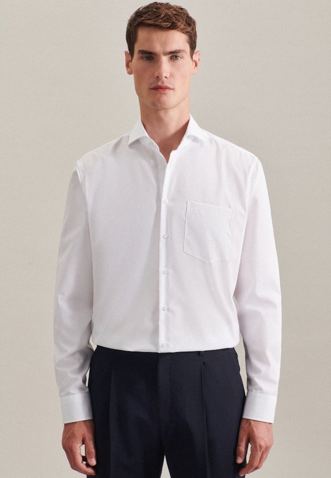 Regular Business Hemd Uni in Weiß | Seidensticker Onlineshop