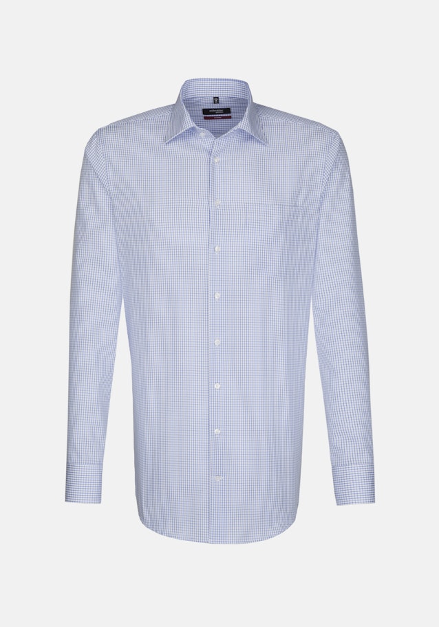 Regular Business Hemd Uni in Mittelblau | Seidensticker Onlineshop