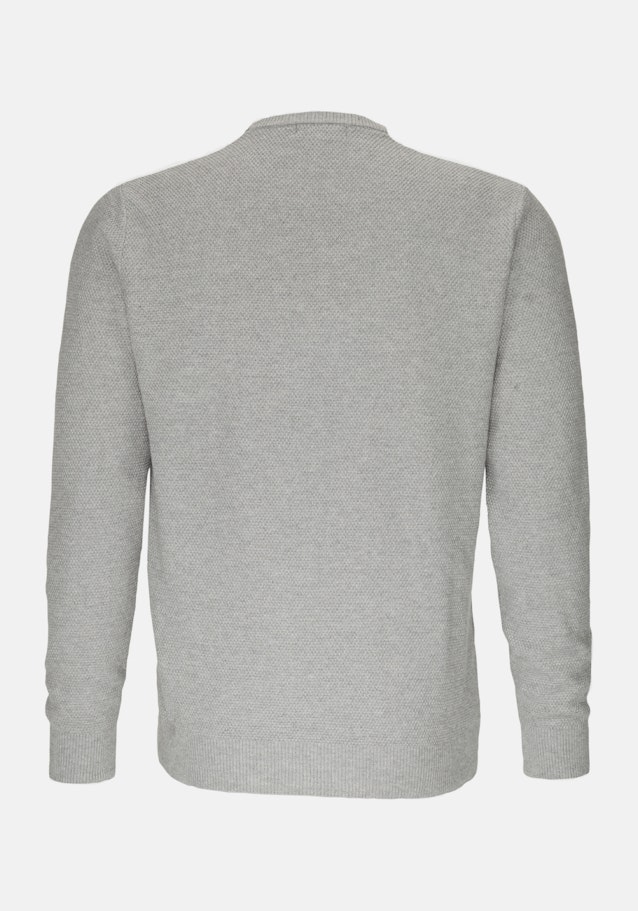 Rundhals Pullover Baumwollmischung in Grau |  Seidensticker Onlineshop