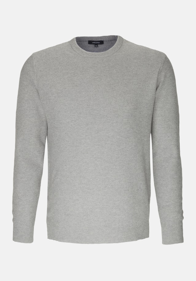 Crew Neck Pullover Tailored in Grey |  Seidensticker Onlineshop