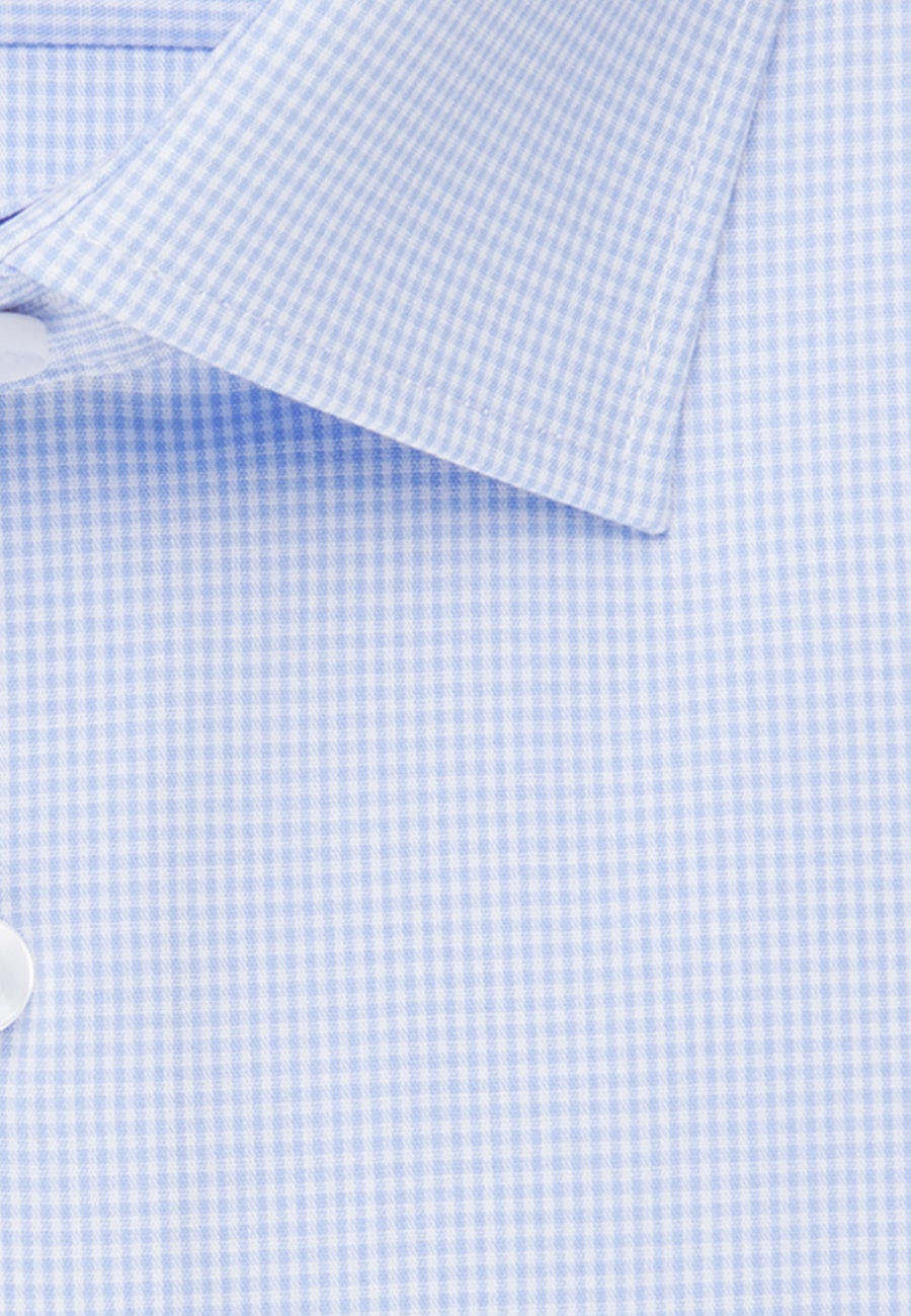 Bügelfreies Popeline Business Hemd in Regular fit mit Kentkragen in Hellblau |  Seidensticker Onlineshop
