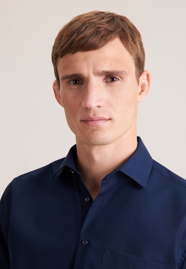 Regular Business shirt Uni in Dark Blue |  Seidensticker Onlineshop