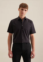 Regular Chemise d'affaires Uni in Noir |  Seidensticker Onlineshop