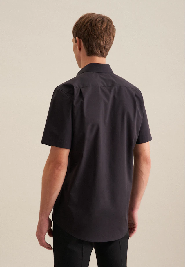 Regular Chemise d'affaires Uni in Noir |  Seidensticker Onlineshop