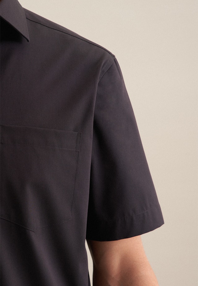 Regular Business Hemd Uni in Schwarz |  Seidensticker Onlineshop