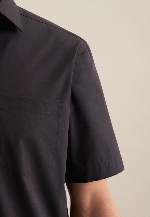 Regular Chemise d'affaires Uni in Noir |  Seidensticker Onlineshop