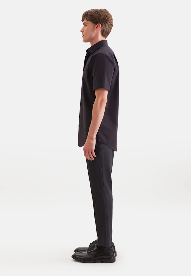 Regular Business Hemd Uni in Schwarz |  Seidensticker Onlineshop