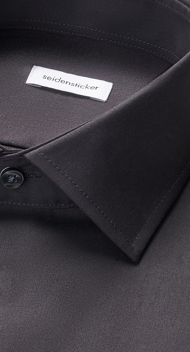 Regular Business shirt Uni in Black |  Seidensticker Onlineshop