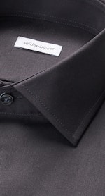 Regular Business shirt Uni in Black |  Seidensticker Onlineshop