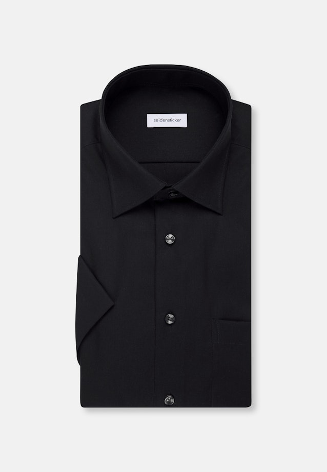 Regular Business Hemd Uni in Schwarz |  Seidensticker Onlineshop