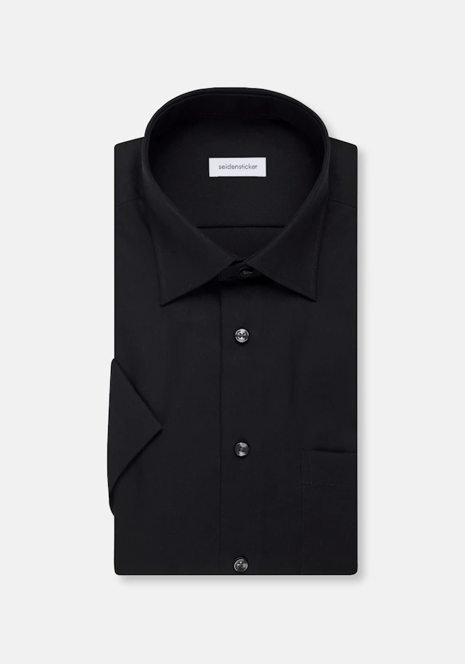 Regular Business Hemd Uni in Schwarz | Seidensticker Onlineshop