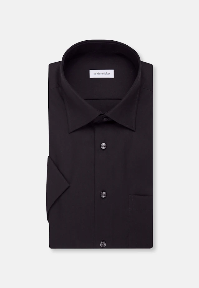 Regular Business Hemd Uni in Schwarz |  Seidensticker Onlineshop