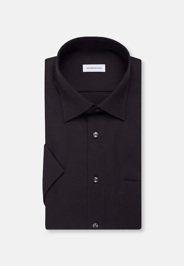 Regular Business shirt Uni in Black |  Seidensticker Onlineshop