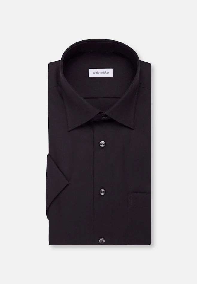 Regular Business Hemd Uni in Schwarz | Seidensticker Onlineshop