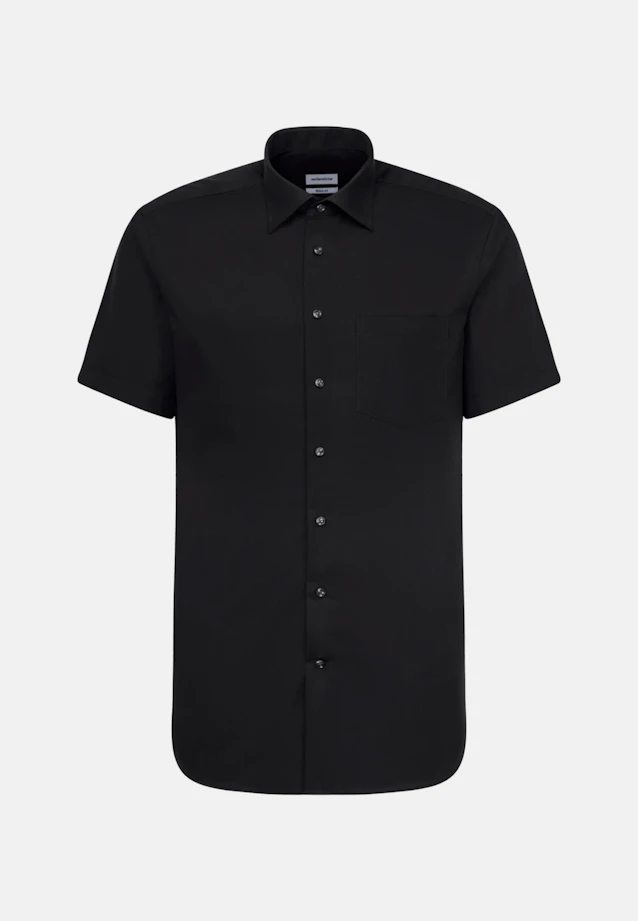 Regular Chemise d'affaires Uni in Noir |  Seidensticker Onlineshop