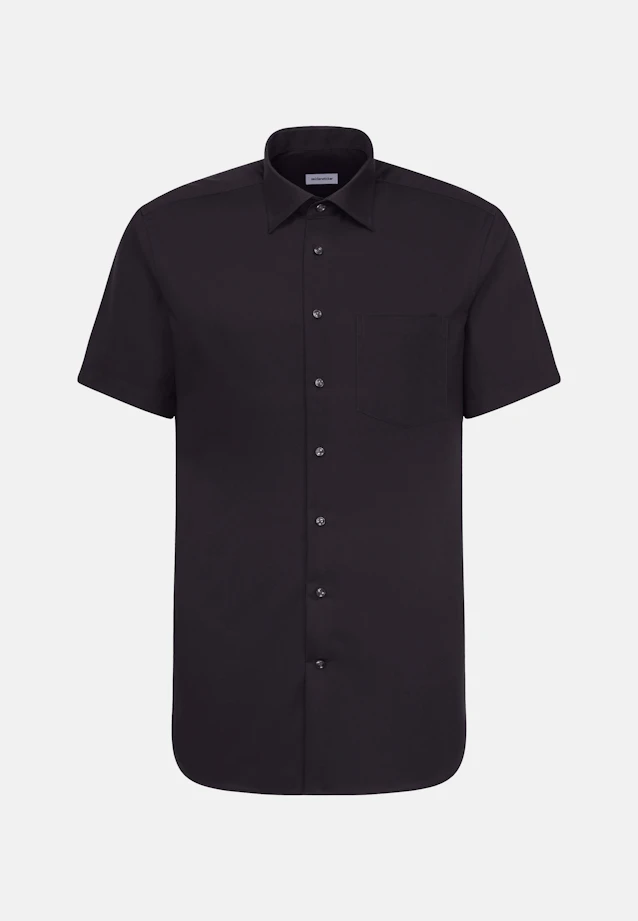 Regular Business Hemd Uni in Schwarz |  Seidensticker Onlineshop