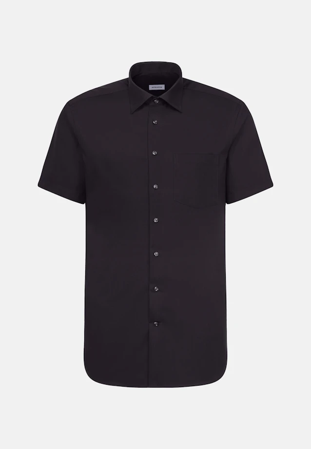 Regular Business shirt Uni in Black |  Seidensticker Onlineshop
