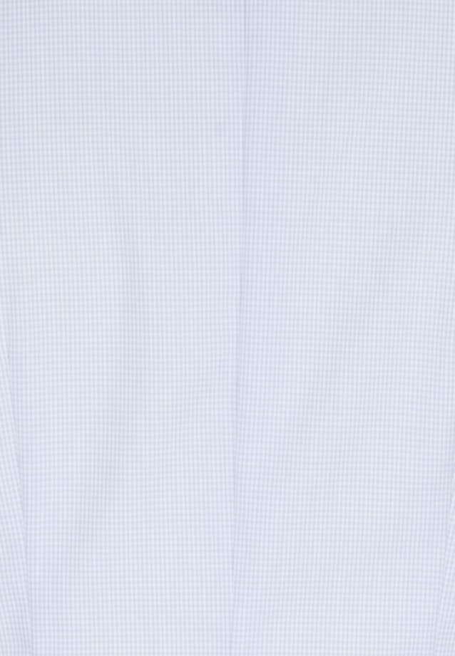 Blouse col Calice Popeline sans repassage in Bleu Clair |  Seidensticker Onlineshop