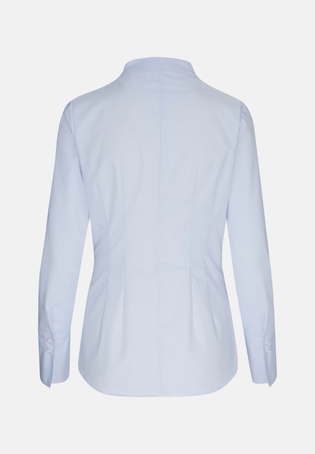 Non-iron Popeline Blouse Met Kelkkraag in Lichtblauw |  Seidensticker Onlineshop