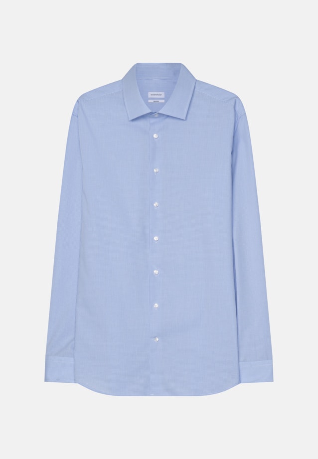 Shaped Business Hemd Karo in Hellblau |  Seidensticker Onlineshop