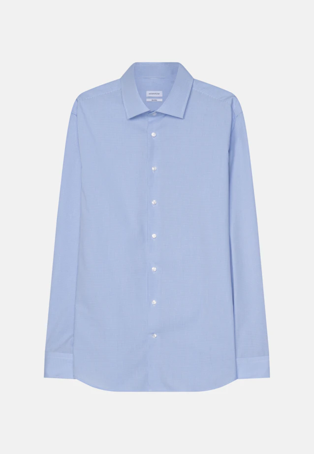 Shaped Business shirt Check in Light Blue |  Seidensticker Onlineshop