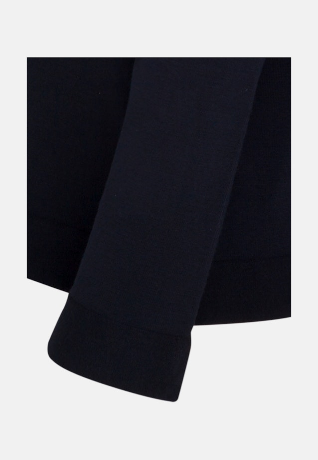 Regular Pullover Uni in Dunkelblau |  Seidensticker Onlineshop