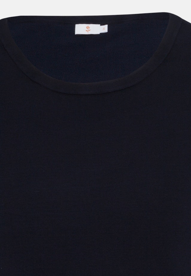 Regular Pullover Uni in Dunkelblau |  Seidensticker Onlineshop