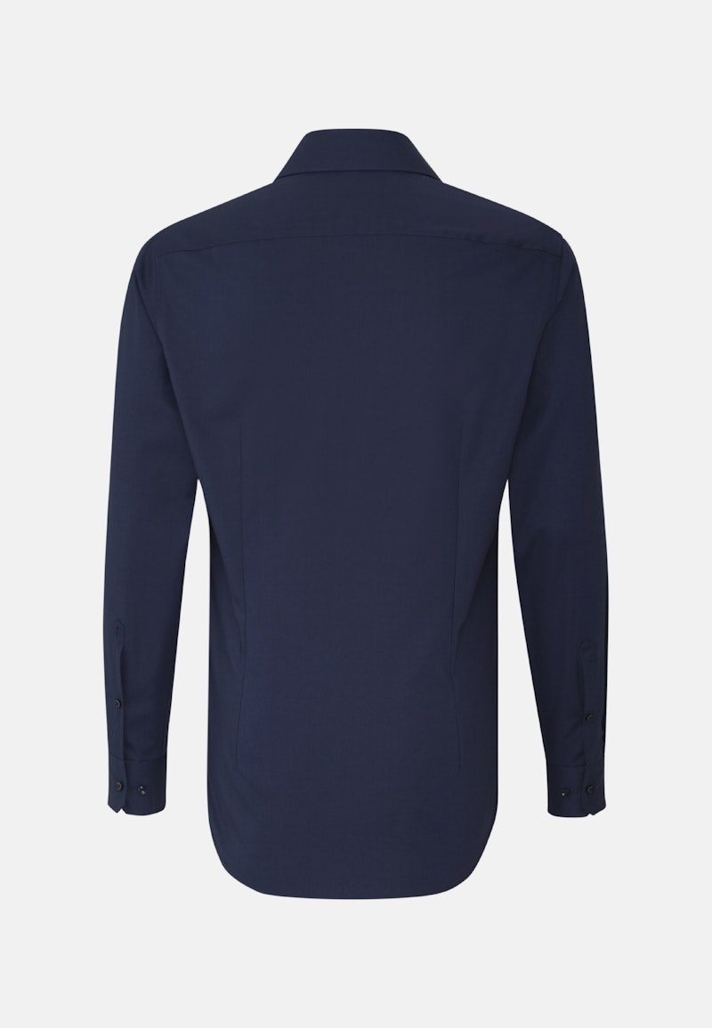 Non-iron Poplin Business Shirt in Slim with Kent-Collar