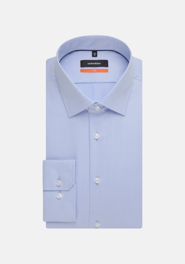 Bügelfreies Twill Business Hemd in Slim mit Kentkragen in Hellblau |  Seidensticker Onlineshop