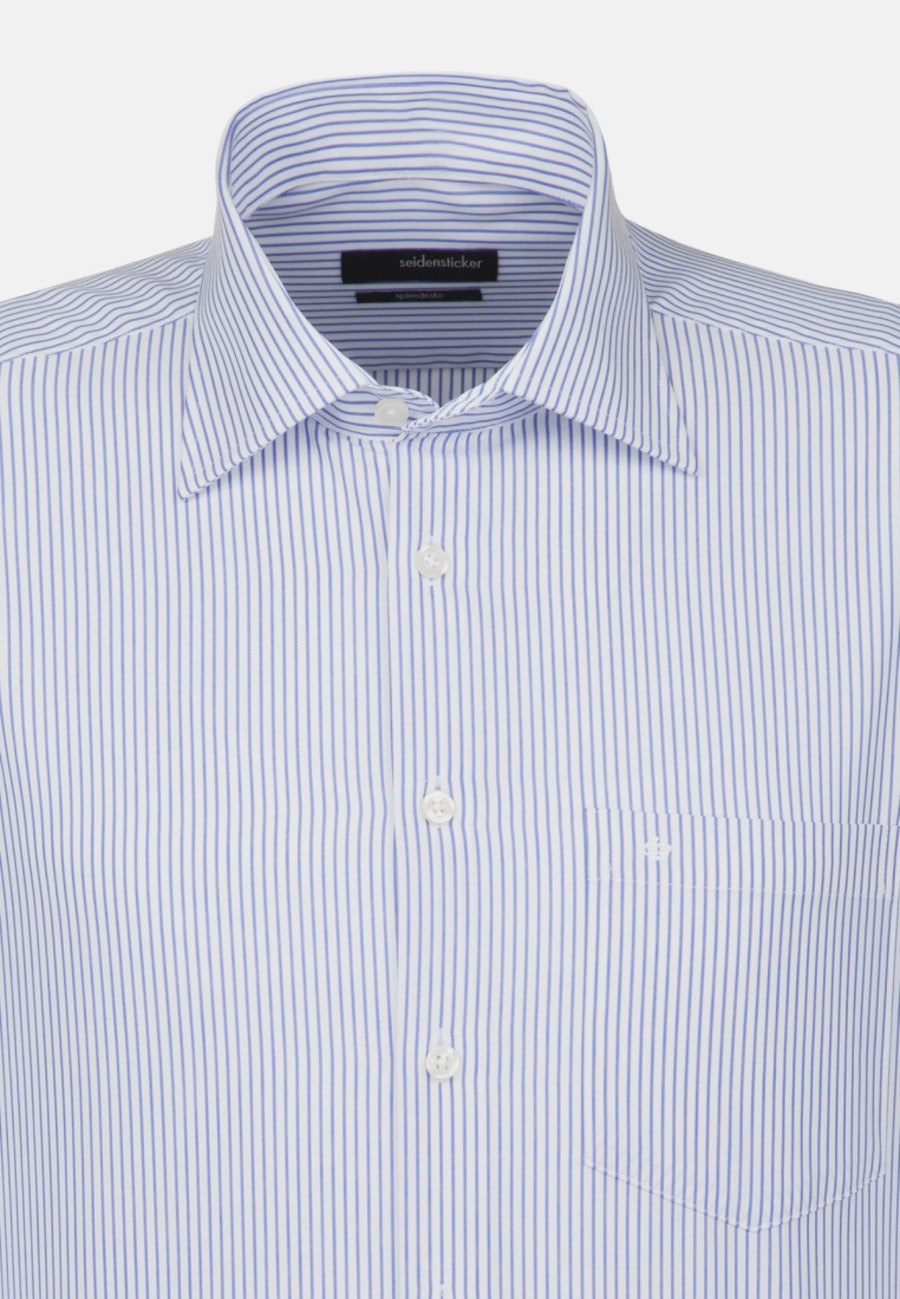 Bügelfreies Popeline Business Hemd in Regular fit mit Kentkragen und extra langem Arm in Hellblau |  Seidensticker Onlineshop