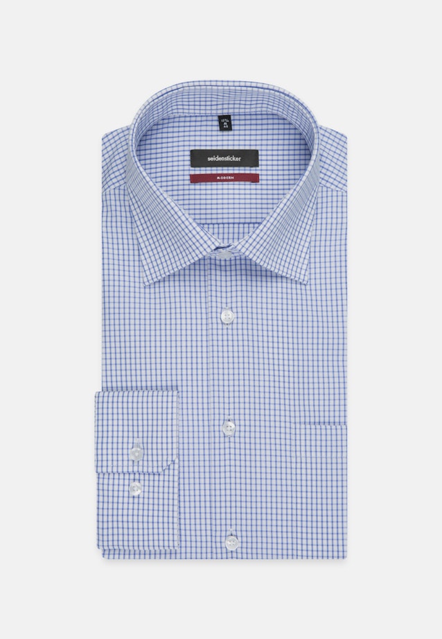 Regular Business Shirt Stripes in Medium Blue |  Seidensticker Onlineshop
