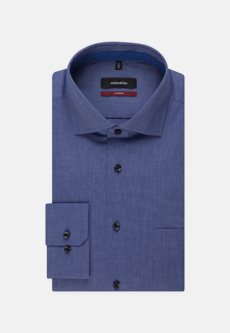 Non-iron Fil a fil Business Shirt in Regular with Kent-Collar