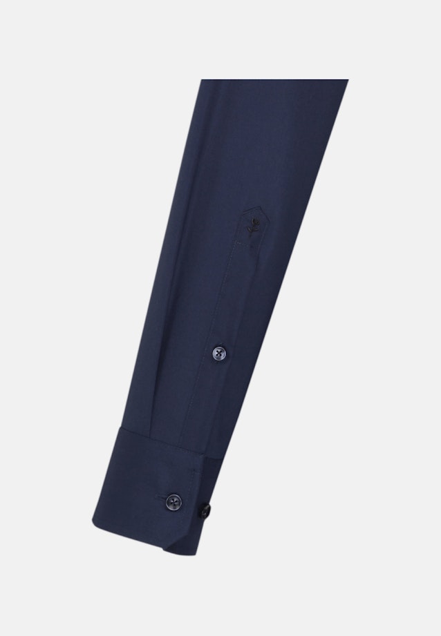Non-iron Fil a fil Business Shirt in Regular with Kent-Collar in Dark Blue |  Seidensticker Onlineshop
