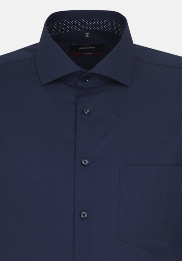 Chemise Business Regular Fil à fil Col Kent in Bleu Foncé |  Seidensticker Onlineshop