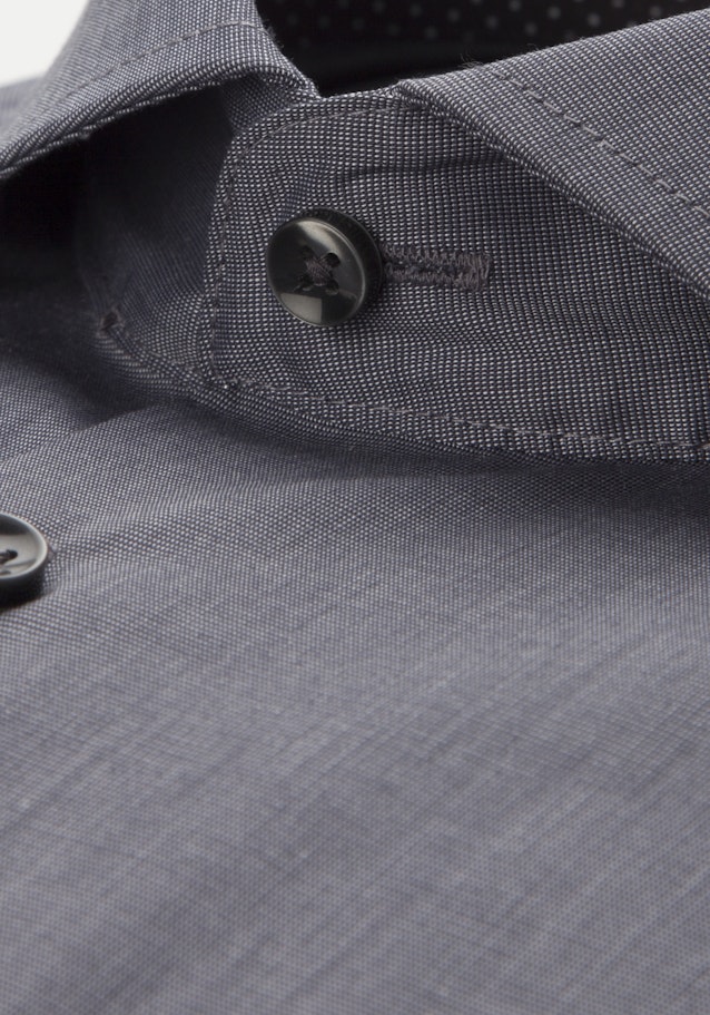 Non-iron Fil a fil Business Shirt in Regular with Kent-Collar in Grey |  Seidensticker Onlineshop