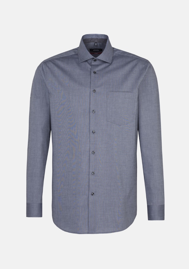 Non-iron Fil a fil Business Shirt in Regular with Kent-Collar in Grey |  Seidensticker Onlineshop