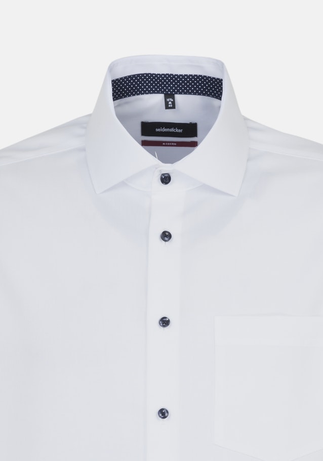 Chemise Business Regular Fil à fil Col Kent in Blanc |  Seidensticker Onlineshop