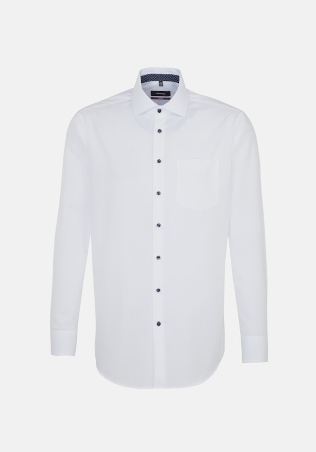 Non-iron Fil a fil Business overhemd in Regular with Kentkraag in Wit |  Seidensticker Onlineshop