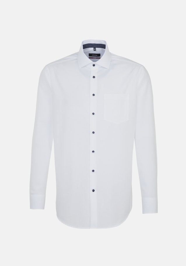 Chemise Business Regular Fil à fil Col Kent in Blanc |  Seidensticker Onlineshop