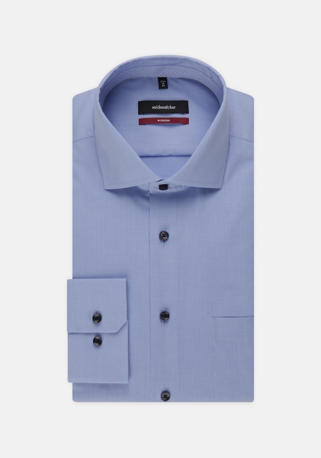 Non-iron Fil a fil Business Shirt in Regular with Kent-Collar in Light Blue |  Seidensticker Onlineshop