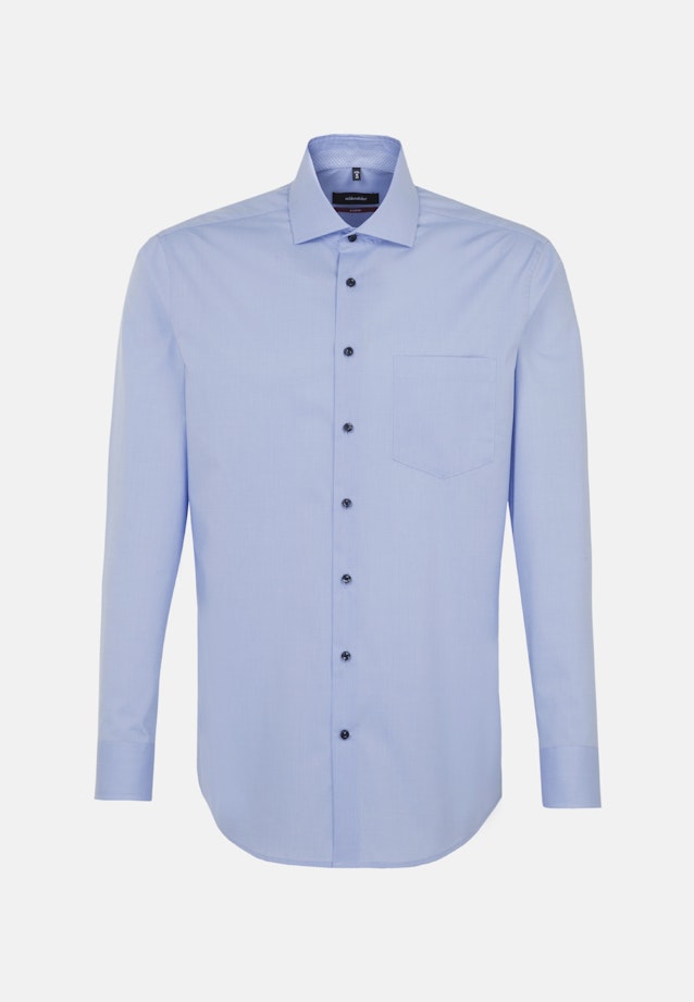 Non-iron Fil a fil Business Shirt in Regular with Kent-Collar in Light Blue |  Seidensticker Onlineshop