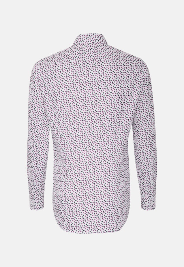 Shaped Business Shirt Print in Purple |  Seidensticker Onlineshop