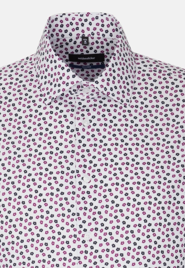 Shaped Business Shirt Print in Purple |  Seidensticker Onlineshop