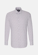 Shaped Business Shirt Print in Purple |  Seidensticker Onlineshop