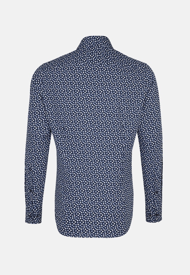 Slim Business Shirt Print in Dark Blue |  Seidensticker Onlineshop