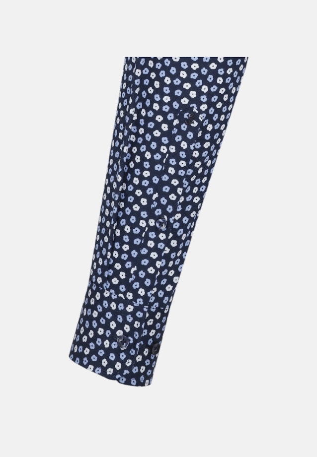 Slim Business Shirt Print in Dark Blue |  Seidensticker Onlineshop