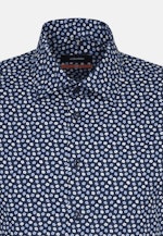 Slim Business Shirt Print in Dark Blue |  Seidensticker Onlineshop